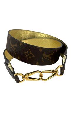 Louis Vuitton Bandouliere Reversible Monogram Gold Epi Leather Shoulder Strap